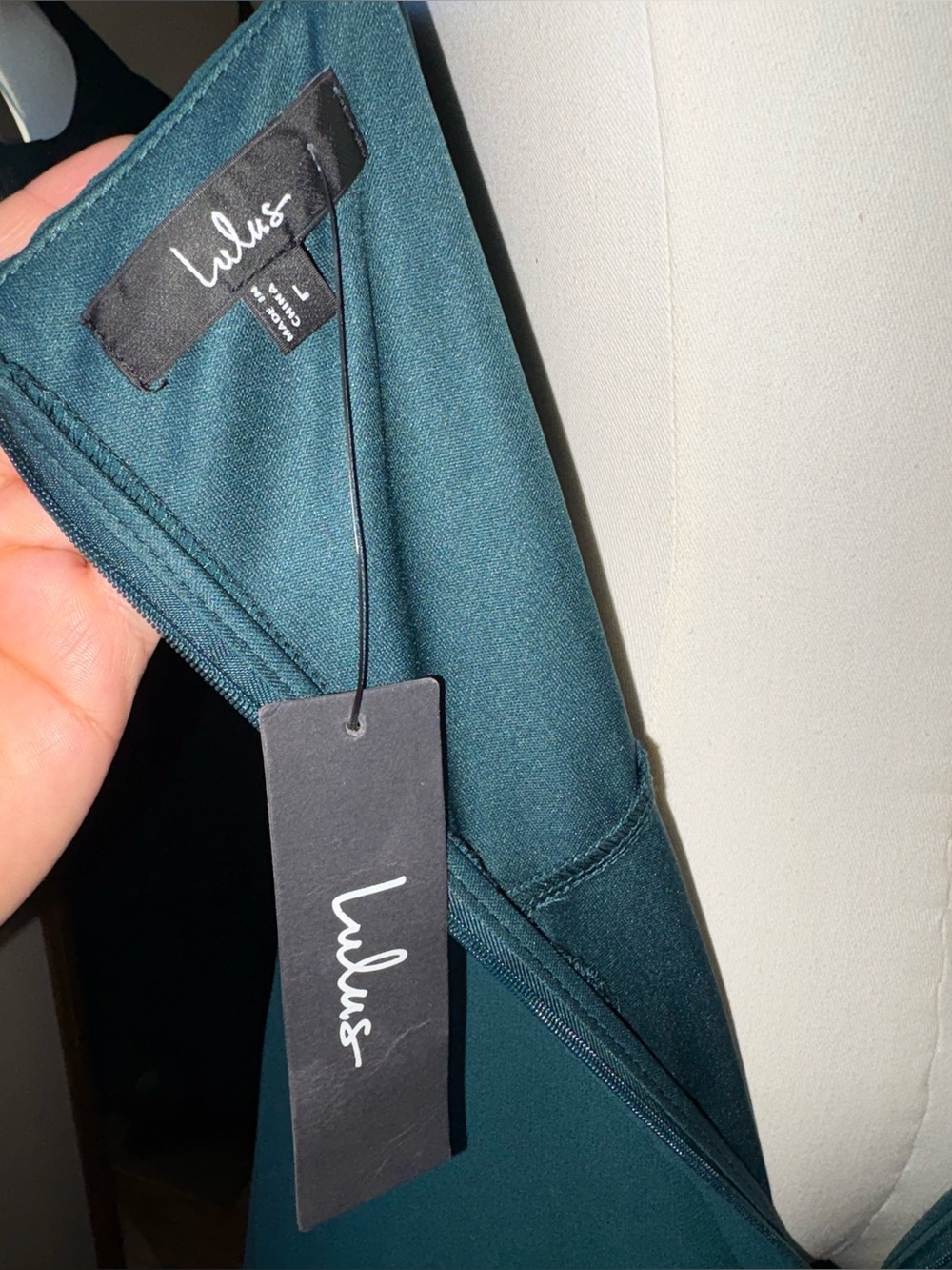 Lulus Sleeveless Teal Square-Neck Maxi Dress NWT Large - Picture 8 of 11